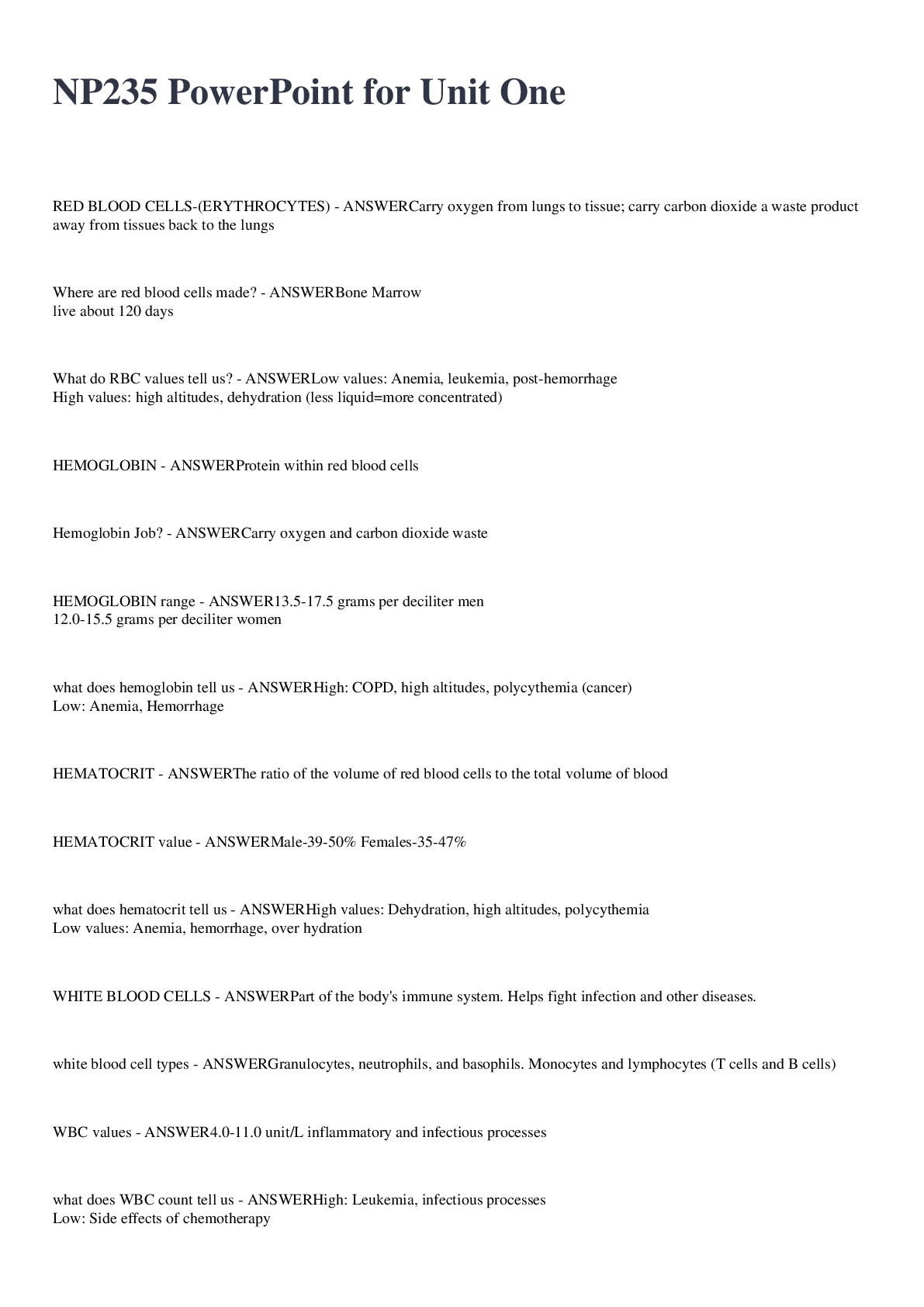 Preview image of NP235 PowerPoint for Unit One 2022/2023 document